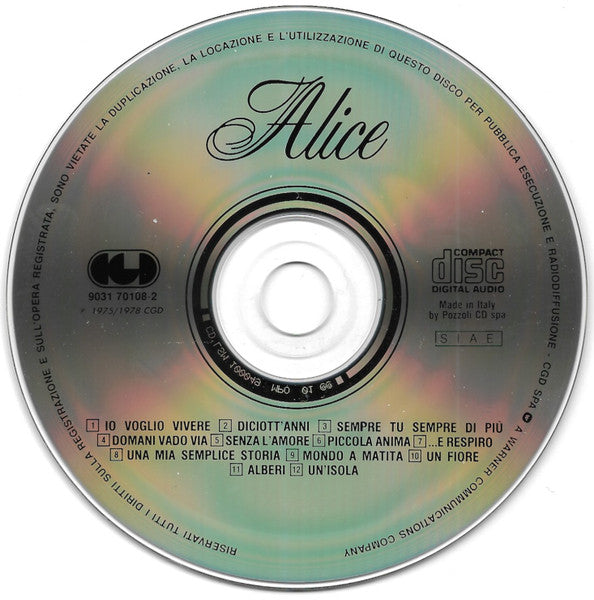 Alice (4) : Alice (CD, Comp, RE)