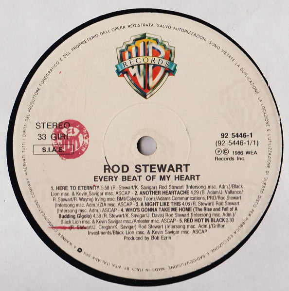 Rod Stewart : Every Beat Of My Heart (LP, Album)