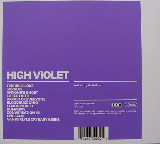 The National : High Violet (CD, Album)