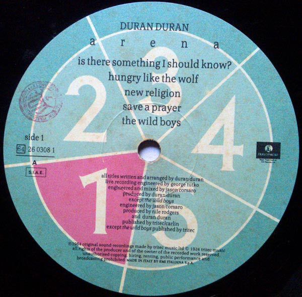 Duran Duran : Arena (LP, Album, Gat)