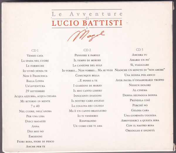 Lucio Battisti, Mogol : Le Avventure Di Lucio Battisti E Mogol (3xCD, Comp, Fat)