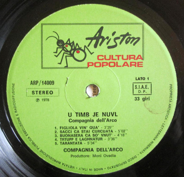Compagnia Dell'Arco : U Timb Je Nuvl (LP, Album)