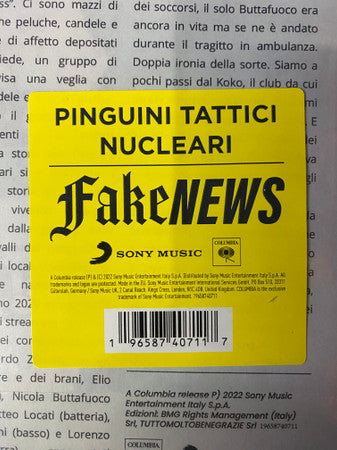 Pinguini Tattici Nucleari : Fake News (2xLP, Ltd, Lig)