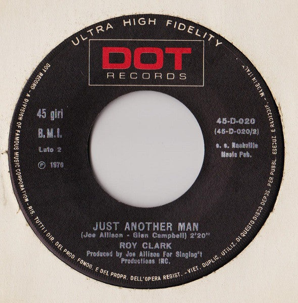 Roy Clark : Yesterday, When I Was Young  (7")