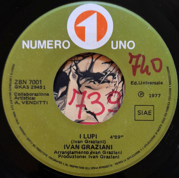 Ivan Graziani : I Lupi (7")