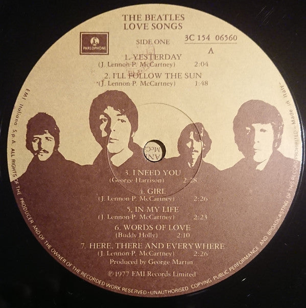 The Beatles : Love Songs (2xLP, Comp, Gat)