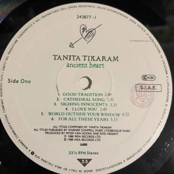 Tanita Tikaram : Ancient Heart (LP, Album)