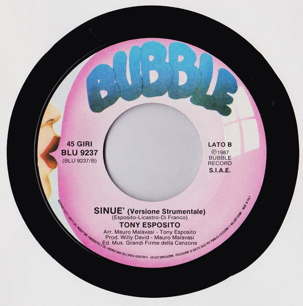 Tony Esposito : Sinuè (7", Single)