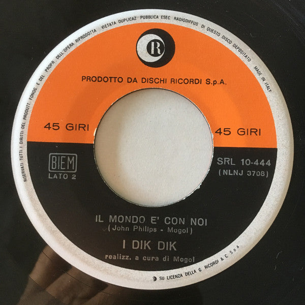 I Dik Dik : Se Io Fossi Un Falegname (7")