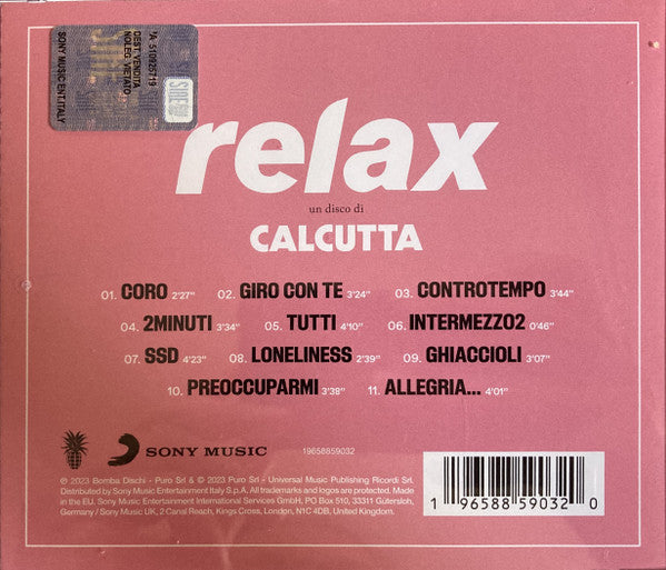 Calcutta : Relax (CD, Album, M/Print)