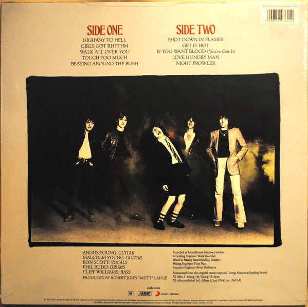 AC/DC : Highway To Hell (LP, Album, RE, RM, 180)