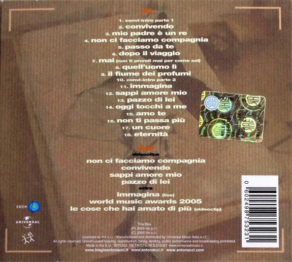 Biagio Antonacci : Convivendo (Parte 1 & 2) (2xCD + DVD)