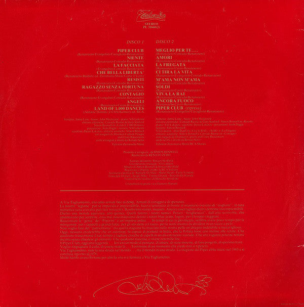 Renato Zero : Via Tagliamento 1965●1970 (2xLP, Album, Gat)