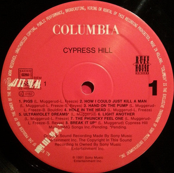 Cypress Hill : Cypress Hill (LP, Album, RE, RP)