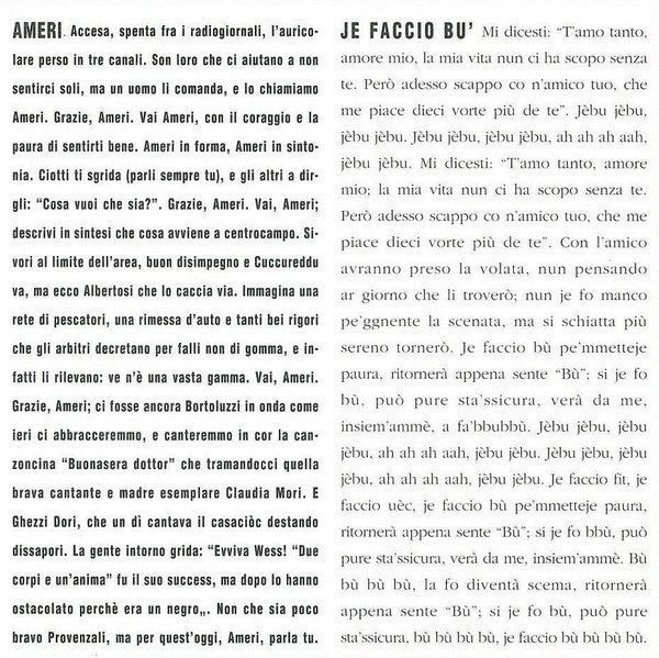 Elio E Le Storie Tese : Nessuno Allo Stadio (CD, Single, RE)