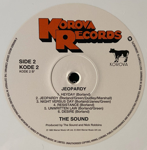 The Sound (2) : Jeopardy (LP, Album, Ltd, RE, RM, Whi)