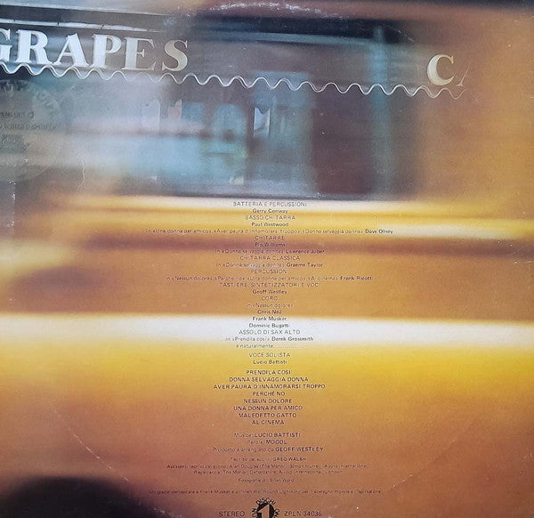 Lucio Battisti : Una Donna Per Amico (LP, Album, Gat)