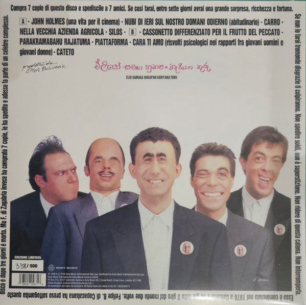 Elio E Le Storie Tese : Elio Samaga Hukapan Kariyana Turu (LP, Album, Num, RP, Spl)