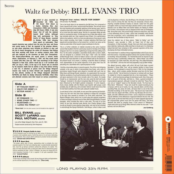 The Bill Evans Trio : Waltz For Debby (LP, Album, Ltd, RE, Cry)