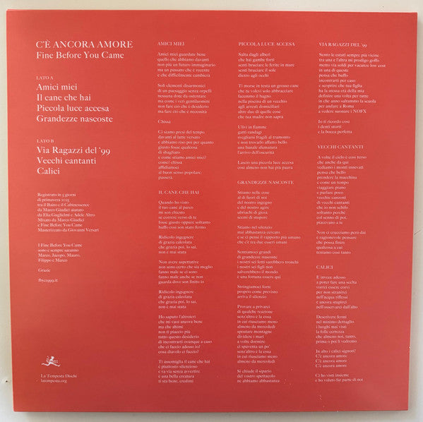 Fine Before You Came : C’è Ancora Amore (LP)