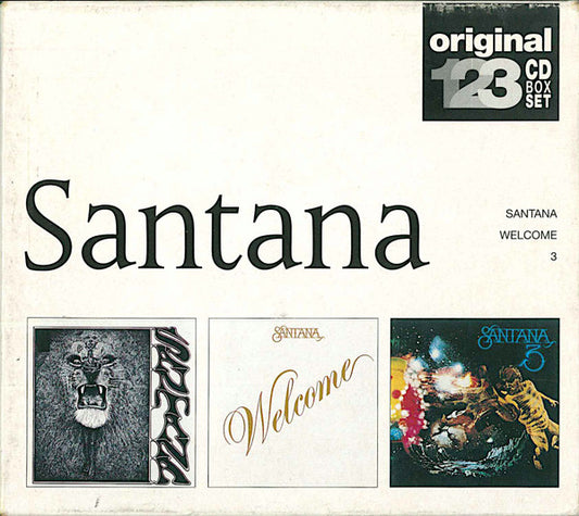 Santana : Santana / Welcome / 3 (3xCD, RE + Box, Comp)