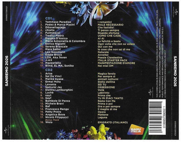Various : Sanremo 2026 (2xCD, Comp)