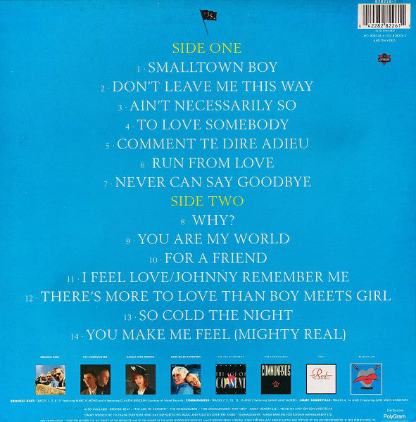 Jimmy Somerville, Bronski Beat And The Communards : 1984/1990 Greatest Hits (LP, Comp)