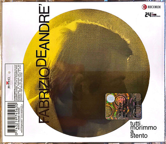 Fabrizio De Andre'* : Tutti Morimmo A Stento (CD, Album, RE, RM, RP, 24 )