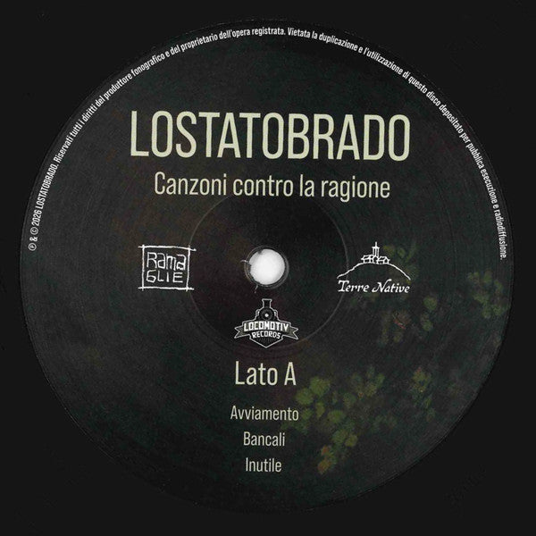 LOSTATOBRADO : Canzoni contro la ragione (LP, RP, 180)