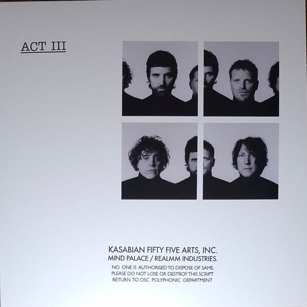 Kasabian : Act III (LP, Album, Whi)