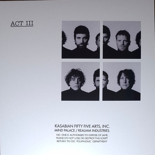 Kasabian : Act III (LP, Album, Whi)