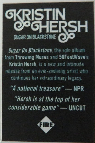 Kristin Hersh : Sugar On Blackstone (CD, Album)