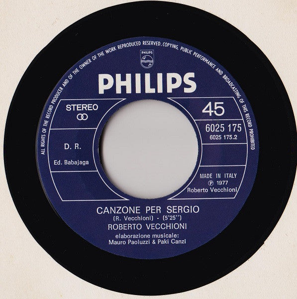 Roberto Vecchioni : Samarcanda (7")