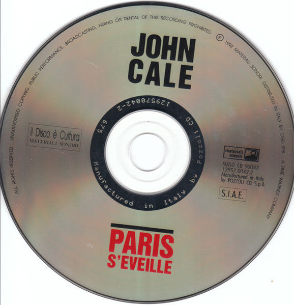 John Cale : Paris S'Eveille (CD, Album)
