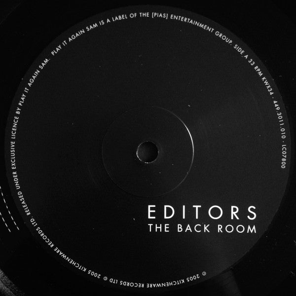 Editors : The Back Room (LP, Album, RE, Gat)