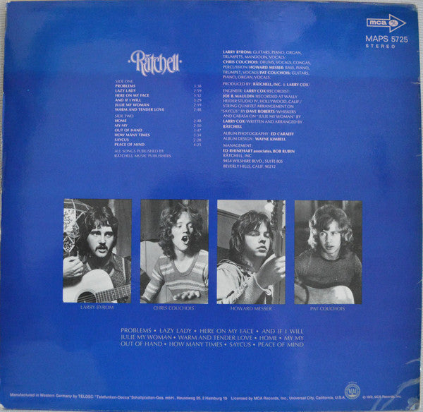 Ratchell : Ratchell (LP, Album)