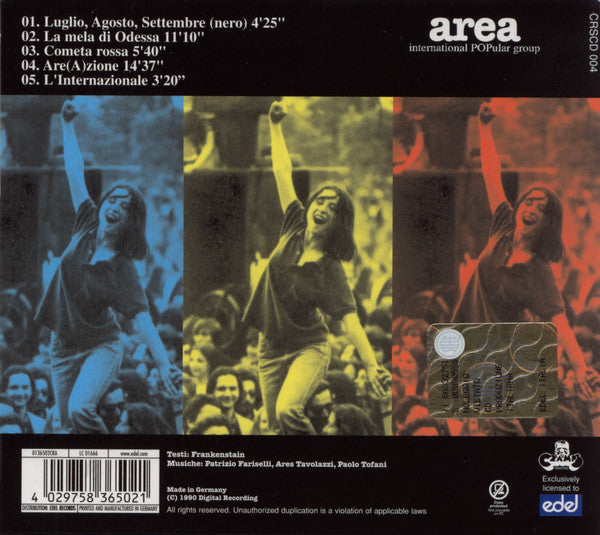 Area (6) : Are(A)zione (CD, Album, Copy Prot., RE, RM, Dig)