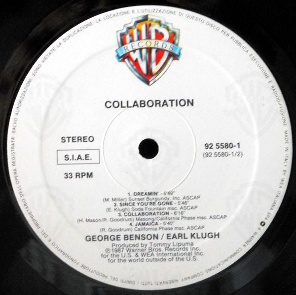 George Benson / Earl Klugh : Collaboration (LP, Album)