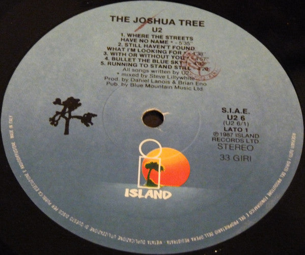 U2 : The Joshua Tree (LP, Album, Blu)