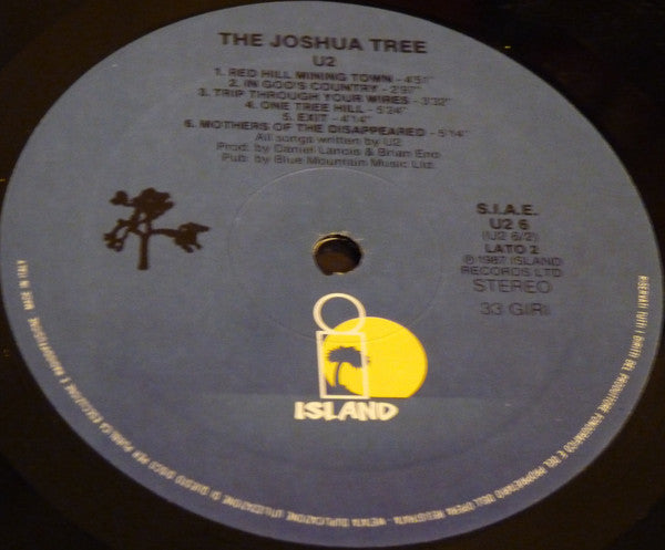 U2 : The Joshua Tree (LP, Album, Blu)