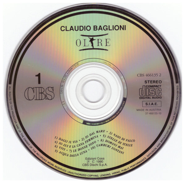 Claudio Baglioni : Oltre (2xCD, Album)