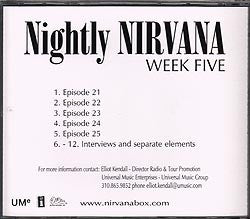 Nirvana : Nightly Nirvana Week Five (CDr, Transcription)