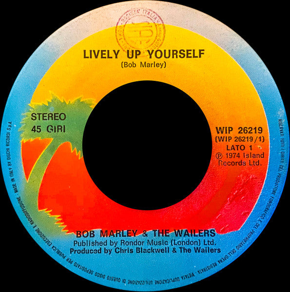 Bob Marley & The Wailers : Lively Up Yourself / No Woman, No Cry (7", Single)