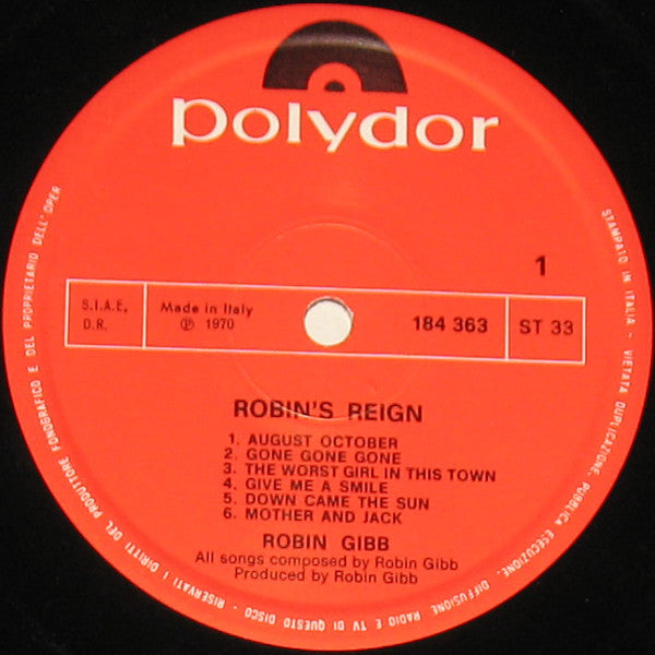 Robin Gibb : Robin's Reign (LP, Album)