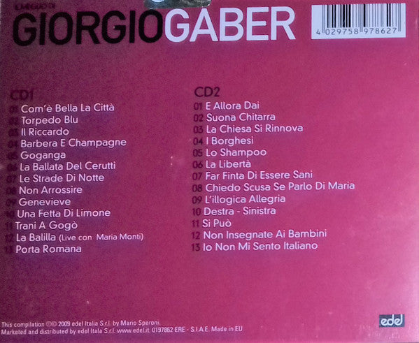 Giorgio Gaber : Il Meglio Di Giorgio Gaber (2xCD, Comp)