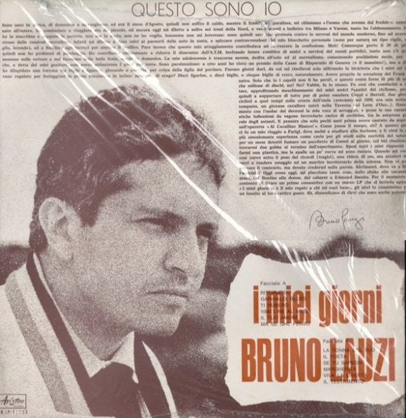 Bruno Lauzi : Questo Sono Io (LP, Album)