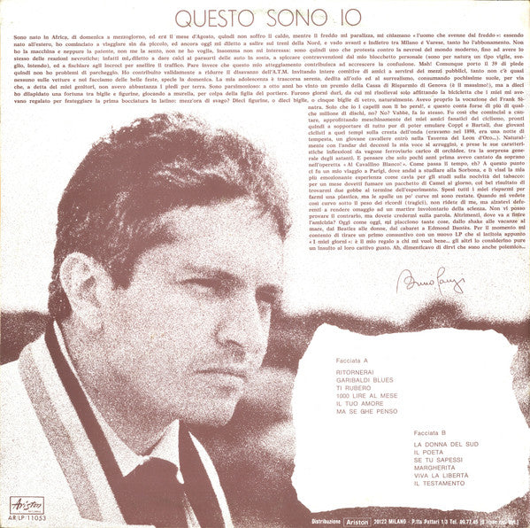 Bruno Lauzi : Questo Sono Io (LP, Album)