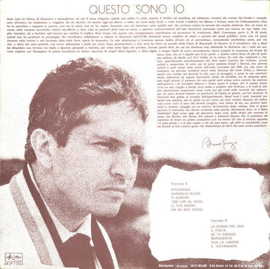Bruno Lauzi : Questo Sono Io (LP, Album)