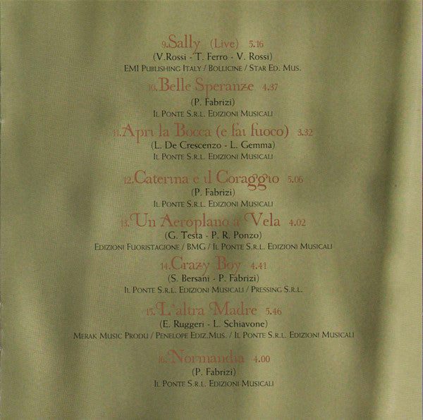 Fiorella Mannoia : Canzoni Nel Tempo (2xCD, Comp)