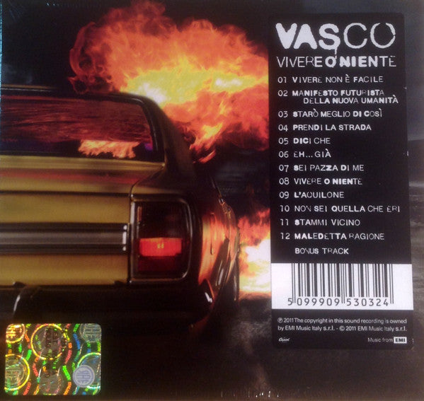 Vasco Rossi : Vivere O Niente (CD, Album, Del)